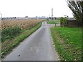 View along lane towards Hammill brickworks