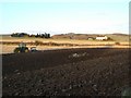 Tractor ploughing