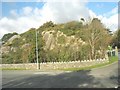 Garreg Fach - a volcanic outcrop at the western end of the town