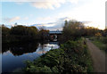 Railway bridge over the River Don near Tinsley Sheffield