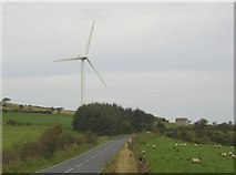 SN3235 : Wind Turbine, Moelfre, Llangeler by Humphrey Bolton