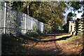 Footpath looking north near railway bridge