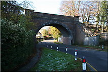 TQ2256 : Railway bridge over the B290 by Dr Neil Clifton