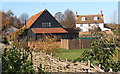 Houses beside B1113, Badley, just outside Needham Market