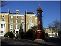 The clock tower at Highbury