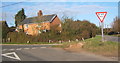 Lane junction, Battisford, looking north