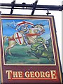 Sign for the George, Sherborne