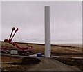 SD8318 : Turbine under construction - Scout Moor windfarm by Mike Lee