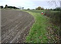 Footpath towards Camices Farm