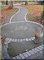 Decorative paving, Severn Porte, Llanidloes