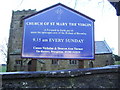 Church of St Mary the Virgin, Thornton-in-Craven, Sign