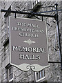 Plaque, The Mall Presbyterian Church