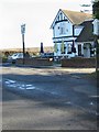 The Ugly Duckling pub on the junction with the Old Roman Road