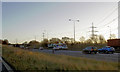 Leaving (queueing) on junction 41 slip road north M1 motorway