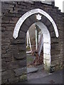 Entrance to Broad Oak cricket ground, Cowlersley Lane, Linthwaite