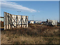 Advertising hoardings by the A66