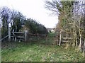 Footpath towards Bentley