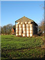 Barn and Bales.