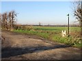 Looking NE along line of footpath near Westmarsh