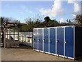 Lockers for bikes, Camborne railway station