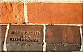 Stamped brick, Camborne Railway station