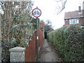 Footpath between Lodge Road and Bedhampton Hill