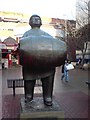 The Man with the Barrel, Dortmund Square, Leeds