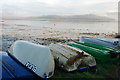 Dingis ac Afon Glaslyn Dydd Nadolig 2007 Borth y Gest Christmas Day 2007 Dinghies and Afon Glaslyn