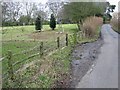 Looking N along Moorstock Lane