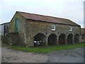 Arched barn at Saintoft Grange