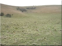TQ2813 : Pyecombe, Wolstonbury Hill firing range by Peter Cox