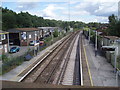 Looking northwards from Liss Station bridge