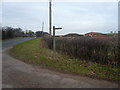 Looking towards Cuckney Cricket Club