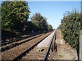 Train track at Southbourne Station