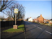 TF2339 : Millennium village sign in South Street, Swineshead, Lincs by Rodney Burton