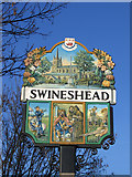 TF2339 : Detail of village sign, Swineshead, Lincs by Rodney Burton
