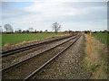 SJ4700 : Railway line near Newhouse Farm. by Row17