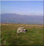 NY3925 : Summit Cairn, Great Mell Fell by Michael Graham