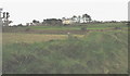 View across cliff edge fields towards Ty