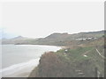 View east across the top of the steps leading down from the cliff path to Porth Nefyn