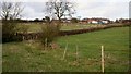 Public footpath and course of old railway