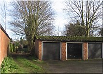 SU6352 : Garages behind Soper Grove by Mr Ignavy