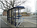 Bus  stop by Commercial Road roundabout