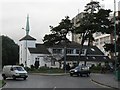 Bournemouth: Spiritualist Church and St. Peter?s Roundabout