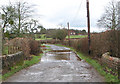 Flooded minor road