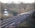 The Blackwater to Sandhurst railway line crossing the River Blackwater