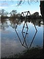 SO5924 : Swings in the floodwater by Pauline E