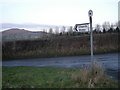 Sign to Church Stoke at Heblands