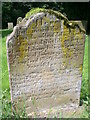 SK7472 : Gravestone of Mary Clark, 1789 by William Metcalfe
