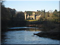 Forglen House from the banks of the River Deveron